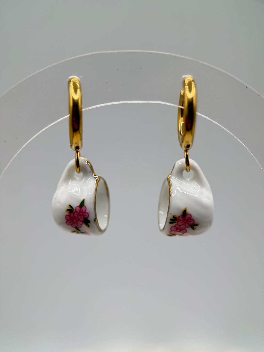 Little Tea Cup Hoops