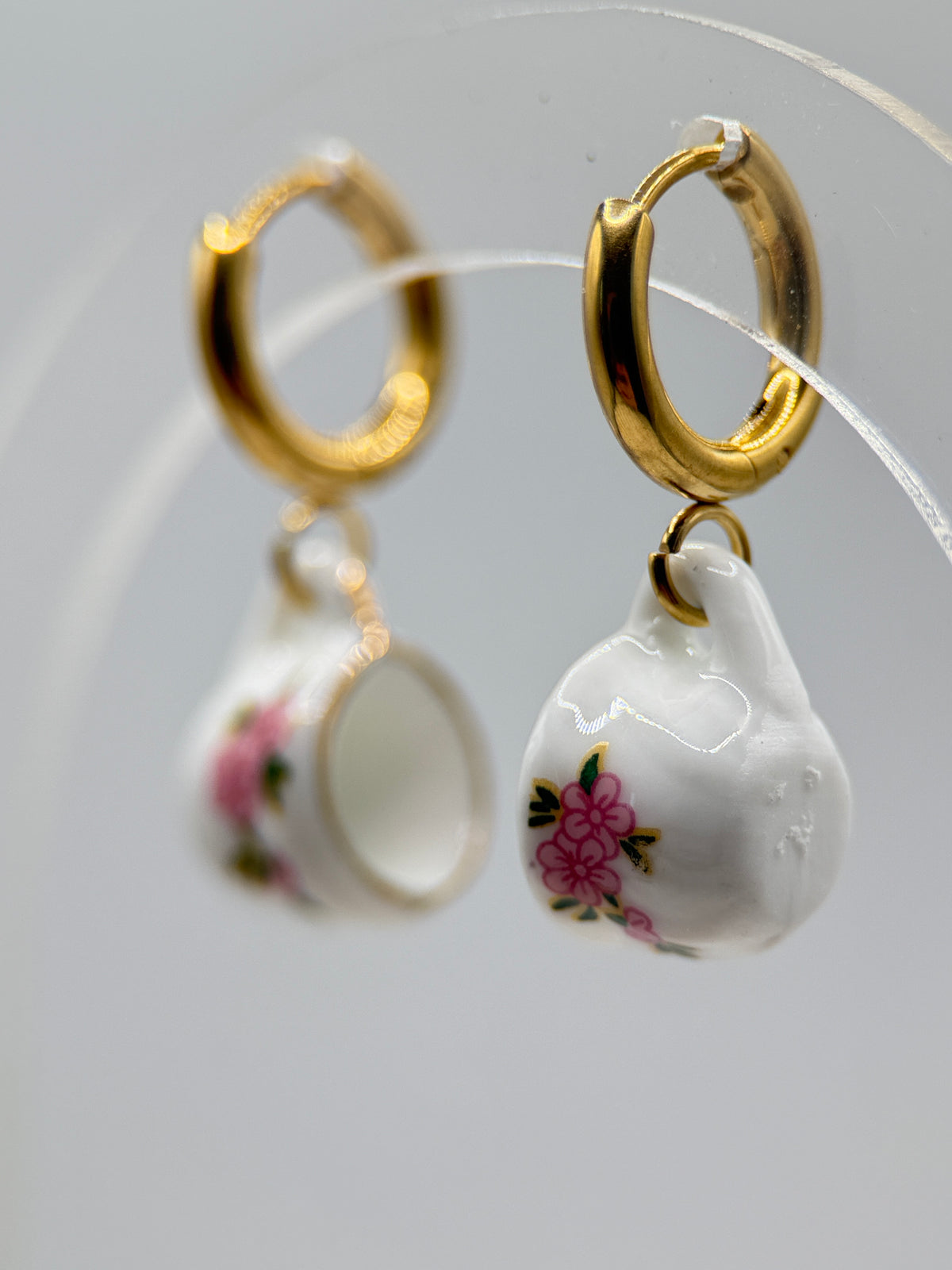 Little Tea Cup Hoops