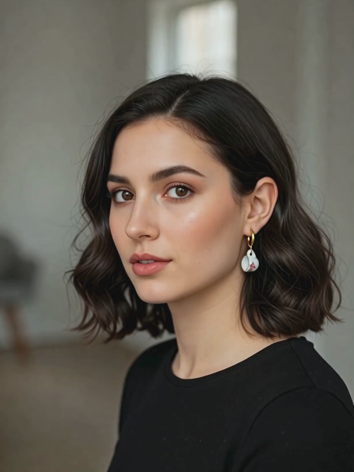 Little Tea Cup Hoops